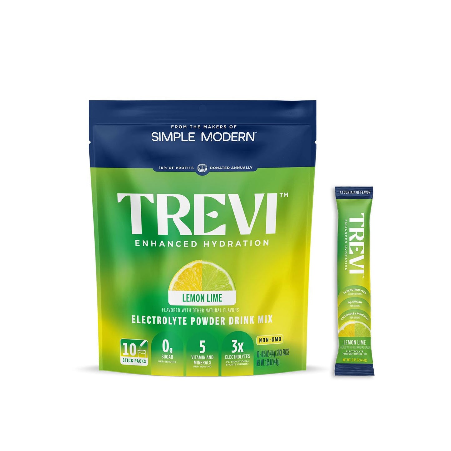 TREVI™ Sugar Free Electrolytes - Drink Mix Hydration Powder Packets - 28 Count - Variety Pack 1