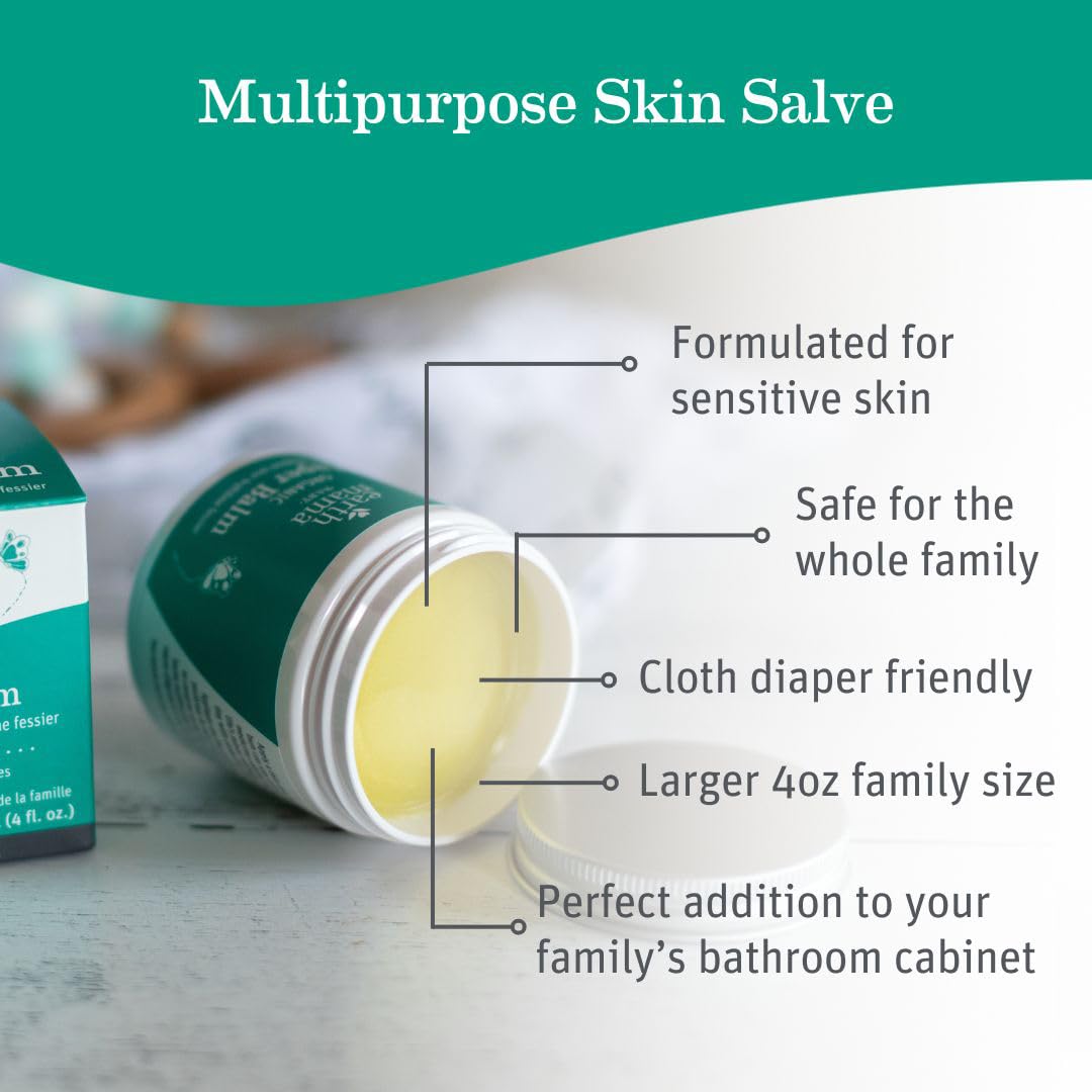 Earth Mama Organic Diaper Balm 2-Ounce | Diaper Cream for Baby | EWG Verified, Petroleum & Artificial Fragrance-Free with Calendula for Sensitive Skin (2-Pack) Nirvana Guru