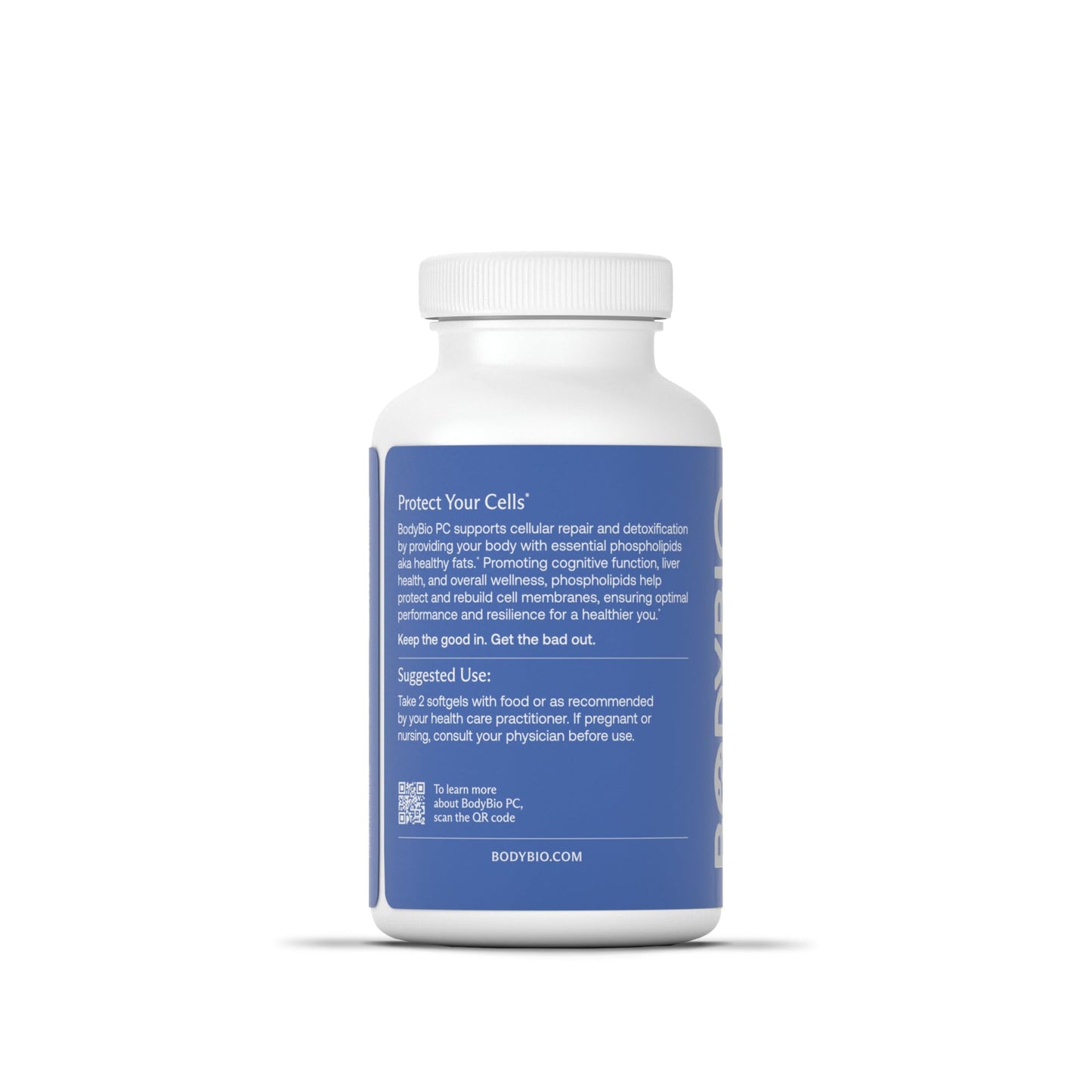BodyBio PC - Phosphatidylcholine for Brain Health, Mental Clarity, Cognitive Function, Cellular Repair & Healthy Aging, Phospholipid Complex Supplement for Gentle Daily Detox Nirvana Guru