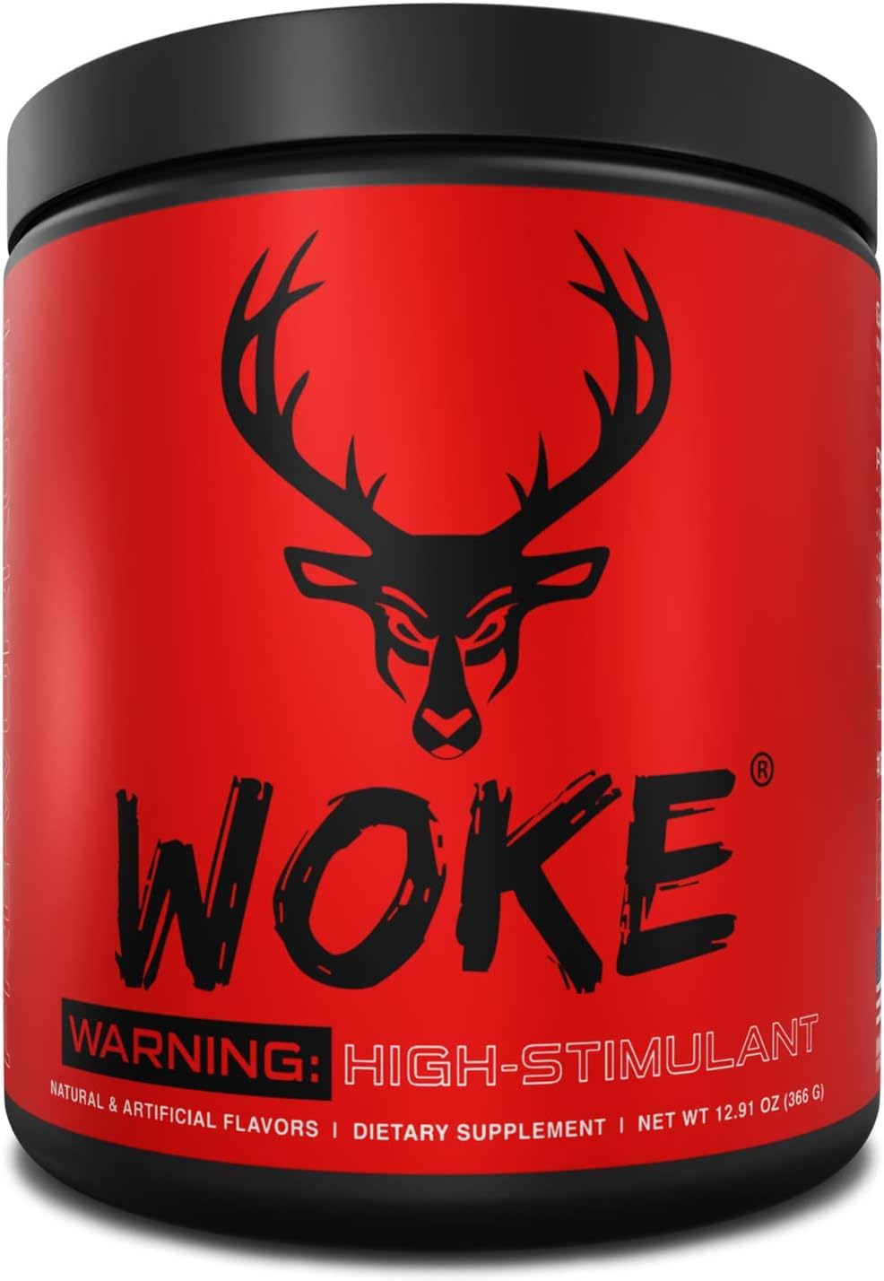 Bucked Up - Woke - HIGH STIM Pre Workout - Best Tasting - Focus Nootropic, Pump, Strength and Growth, 30 Servings (Strawberry Kiwi) Nirvana Guru