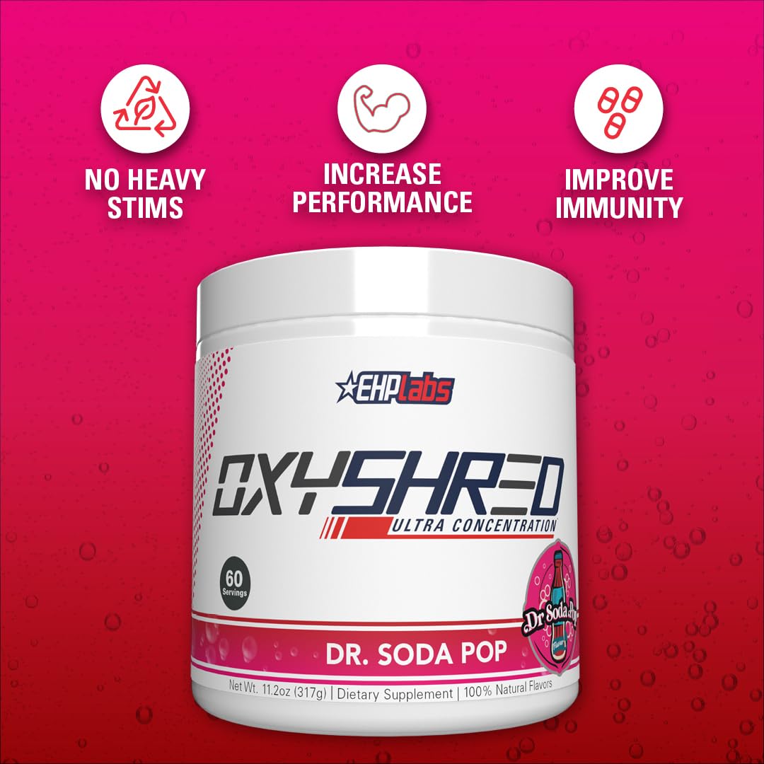 EHP Labs OxyShred Pre Workout Powder - Preworkout Powder with L Glutamine & Acetyl L Carnitine, Energy Boost Drink - Mango, 60 Servings Nirvana Guru
