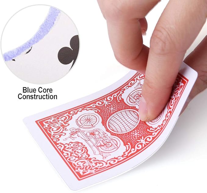 LotFancy Playing Cards, 12 Pack, Decks of Cards Bulk, Poker Size, Standard Index, for Blackjack, Euchre, Canasta Card Game, 6 Blue and 6 Red, Casino Grade Poker Cards nirvanaguru