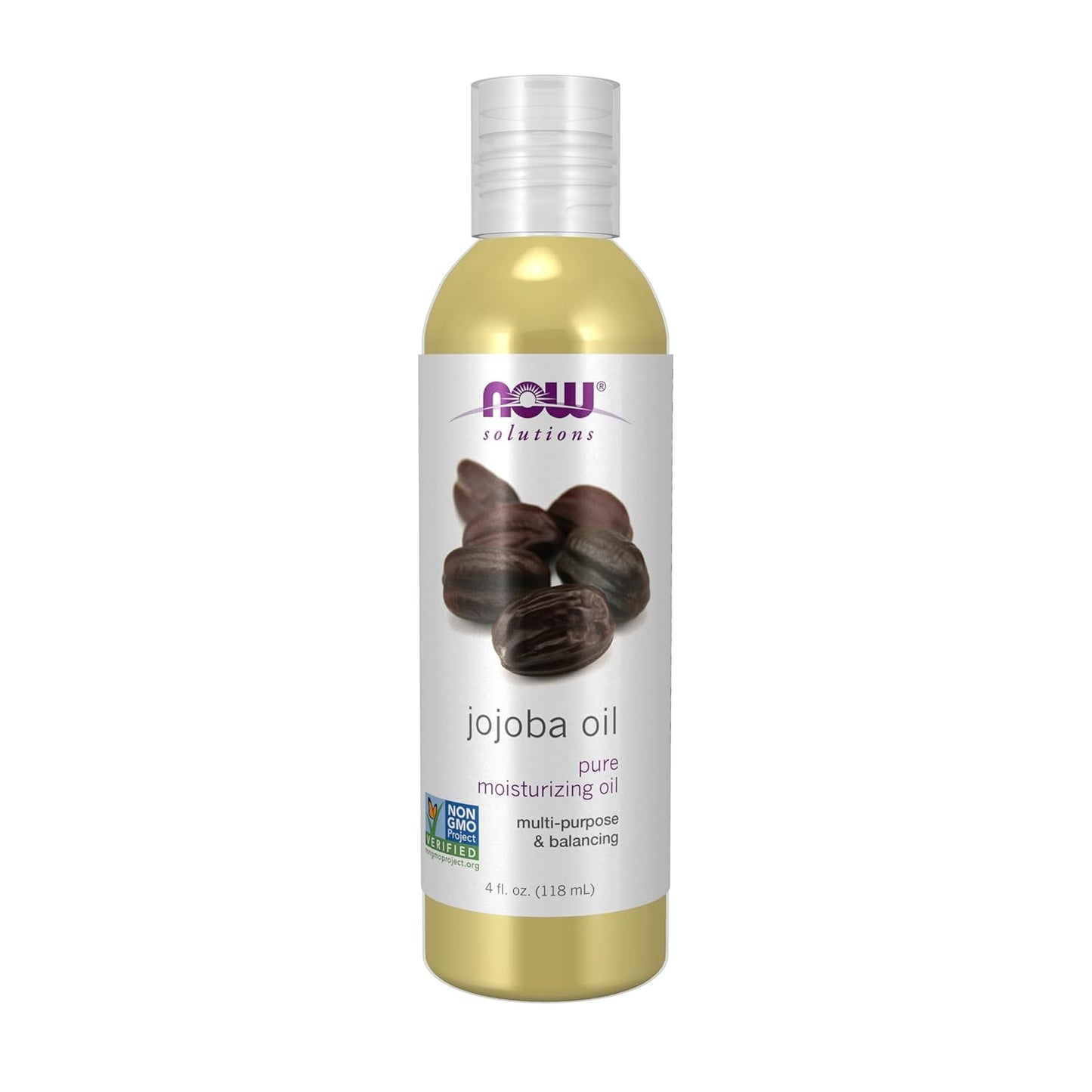 NOW Foods Solutions, Jojoba Oil, 100% Pure Moisturizing, Multi-Purpose Oil for Face, Hair and Body, 16-Ounce - Nirvana Guru