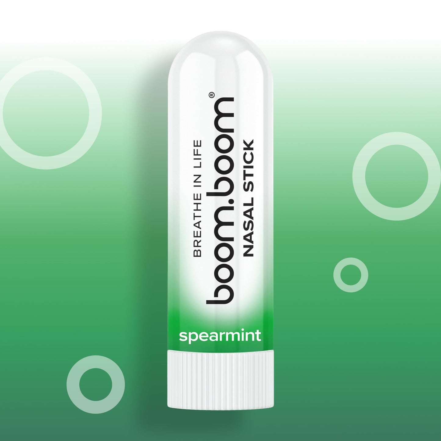 BoomBoom Nasal Stick | Vapor Flow Technology | Cool Refreshing Sensation | Natural Mood Boost | Simple Ingredients | Essential Oils + Menthol Inhaler (Mint, Wintermint, Tropical, Lavender) Nirvana Guru