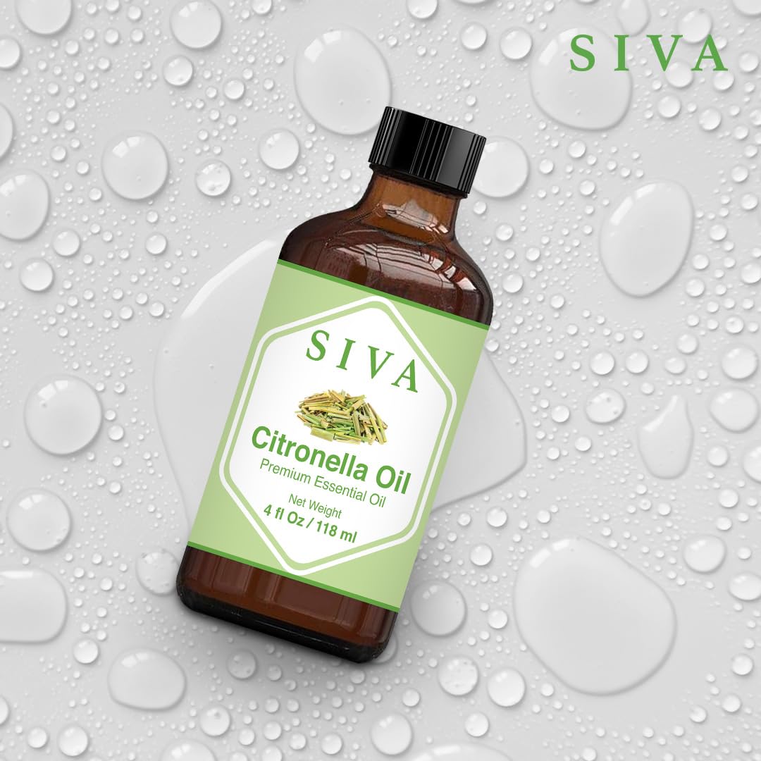 SIVA Lavender Essential Oil - 4 Fl Oz – Natural Lavender Oil - for Diffuser, Face, Skin Care, Aromatherapy, Hair Care, Scalp and Body Massage - with Dropper - Nirvana Guru