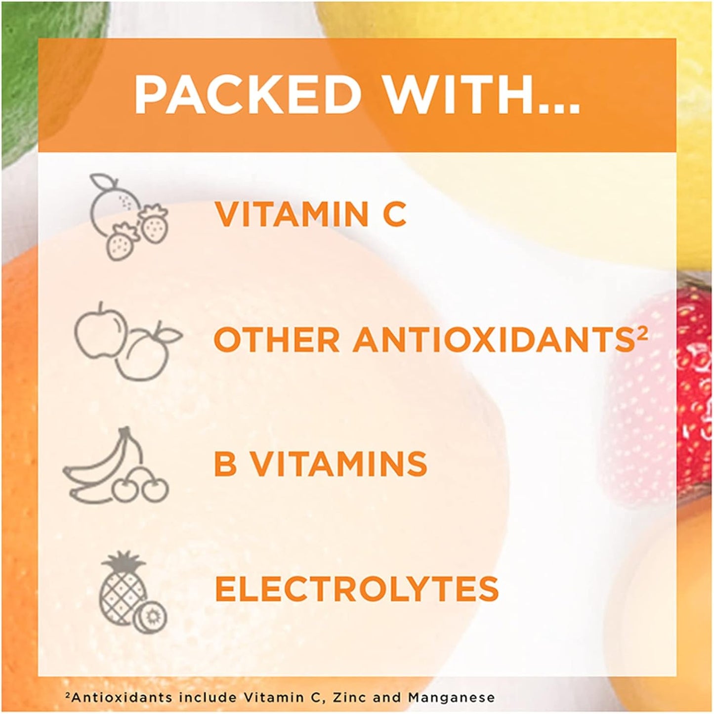Emergen-C 1000mg Vitamin C Powder for Daily Immune Support Caffeine Free Vitamin C Supplements with Zinc and Manganese, B Vitamins and Electrolytes, Super Orange Flavor - 30 Count Nirvana Guru