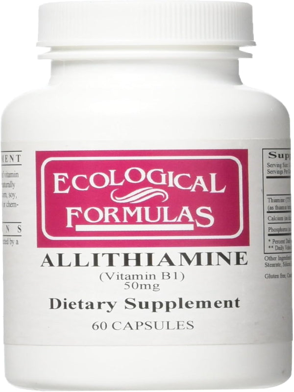 Ecological Formulas Allithiamine Vitamin B1 50 Mg, White, 60 Count - Nirvana Guru