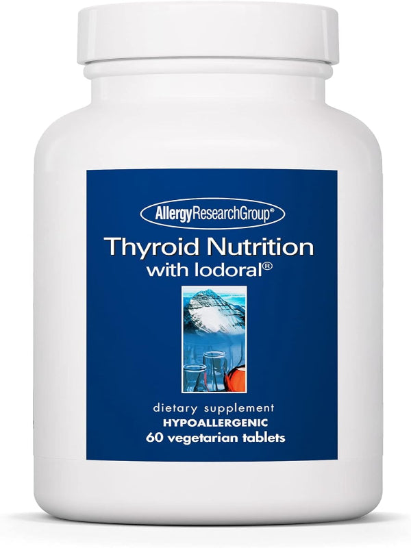 Allergy Research Group Thyroid Nutrition with Iodoral - Thyroid Support for Men & Women, Thyroid Complex Supplement, Thyroid Health, Iodine - 60 Count Nirvana Guru