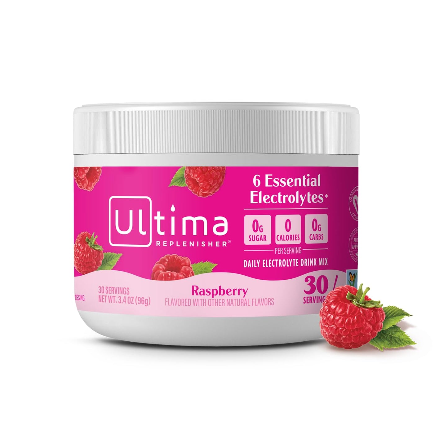Ultima Replenisher Daily Electrolyte Powder Drink Mix – Sugar Free – Watermelon, 30 Servings – Hydration Powder with 6 Key Electrolytes and Trace Minerals – Keto Friendly, Vegan, Non-GMO - Nirvana Guru