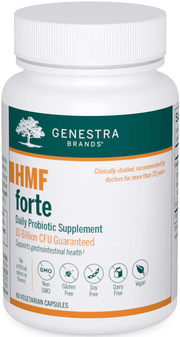 Genestra Brands - HMF Forte Probiotic Supplement - Four Strains of Probiotics to Promote GI Health - 120 Capsules - Nirvana Guru