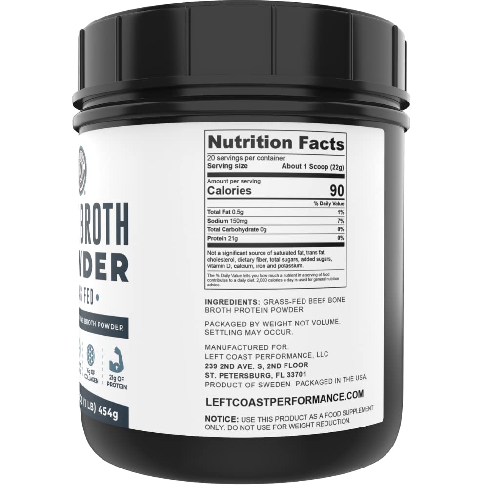 Bone Broth Protein Powder, Chocolate, Grass Fed 2lbs, 42 servings 16g protein, 13g Collagen. Low Carb, 2 net Carb, Dairy Free, Keto Friendly Bone Broth Protein Supplement with Collagen Types I & III - Nirvana Guru