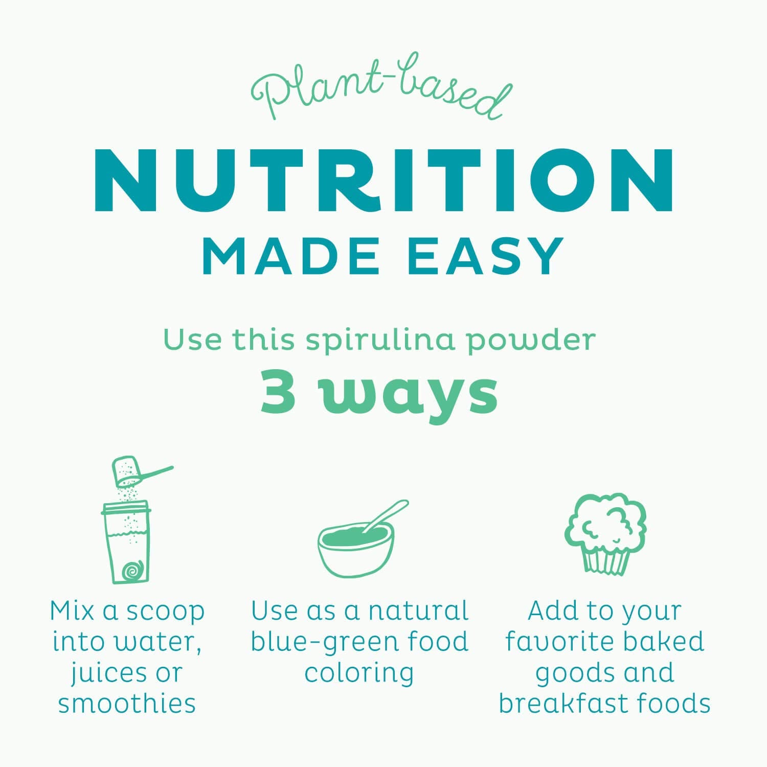 KOS Calming Blue Spirulina Blend- USDA Certified Organic - Algae Superfood Powder with Ashwagandha Root, Lemon Balm, Reishi Mushroom, B Vitamins - Berry Coconut Cooler Flavor, 28 Servings - Nirvana Guru