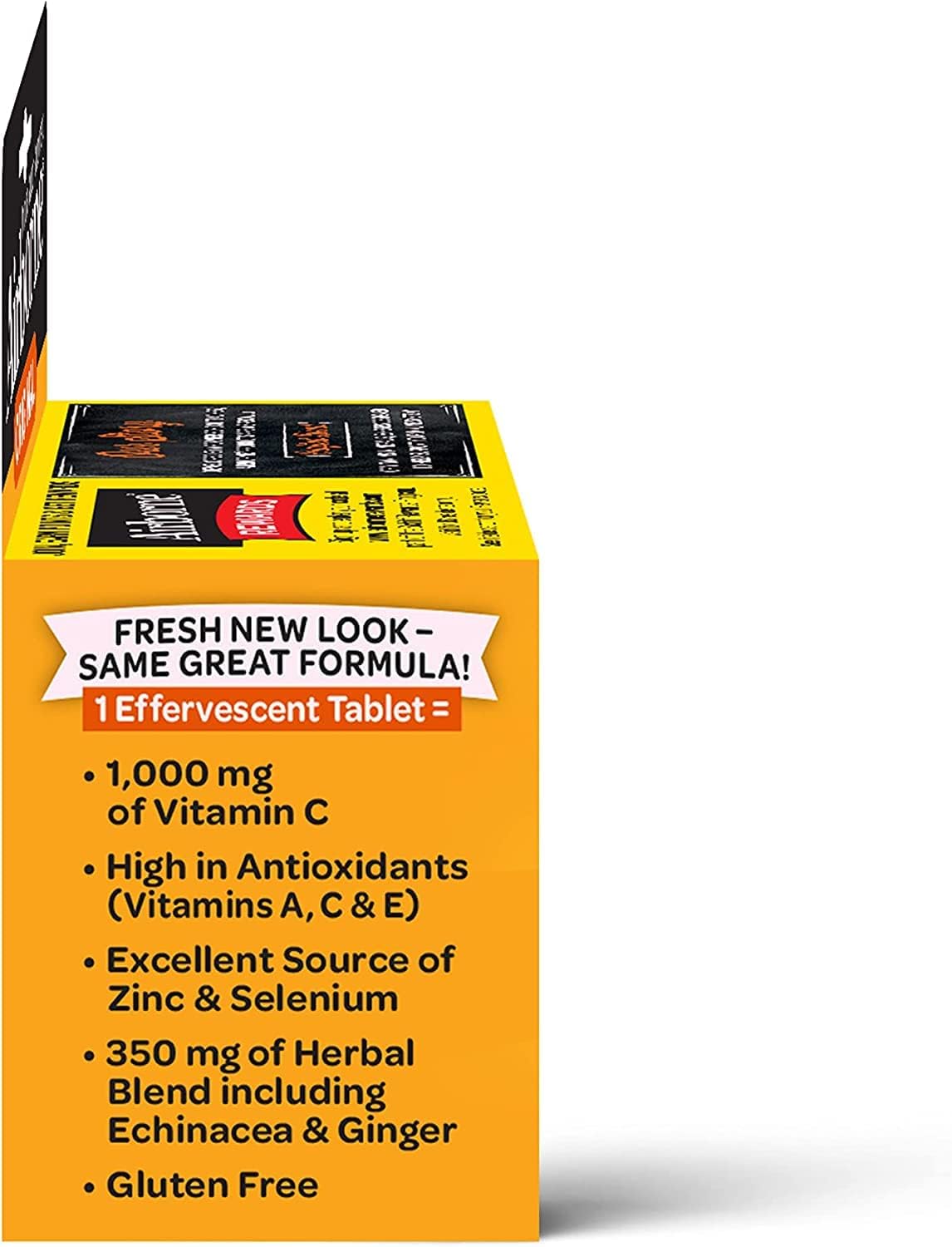 Airborne 1000mg Vitamin C with Zinc Effervescent Tablets, Immune Support Supplement with Powerful Antioxidants Vitamins A C & E - 10 Fizzy Drink Tablets, Zesty Orange Flavor (Zesty Orange (Pack of 3)) Nirvana Guru