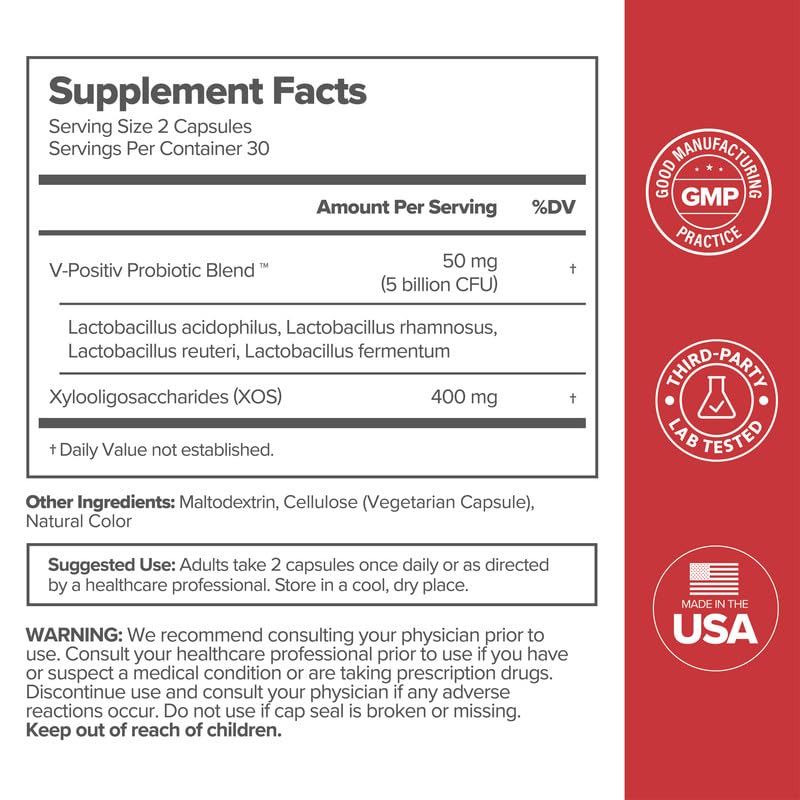 O Positiv URO Vaginal Probiotics for Women pH Balance with Prebiotics & Lactobacillus Probiotic Blend - Vaginal Health Supplement - Promote Healthy Vaginal Odor & Vaginal Flora, 60 Count (Pack of 1) Nirvana Guru