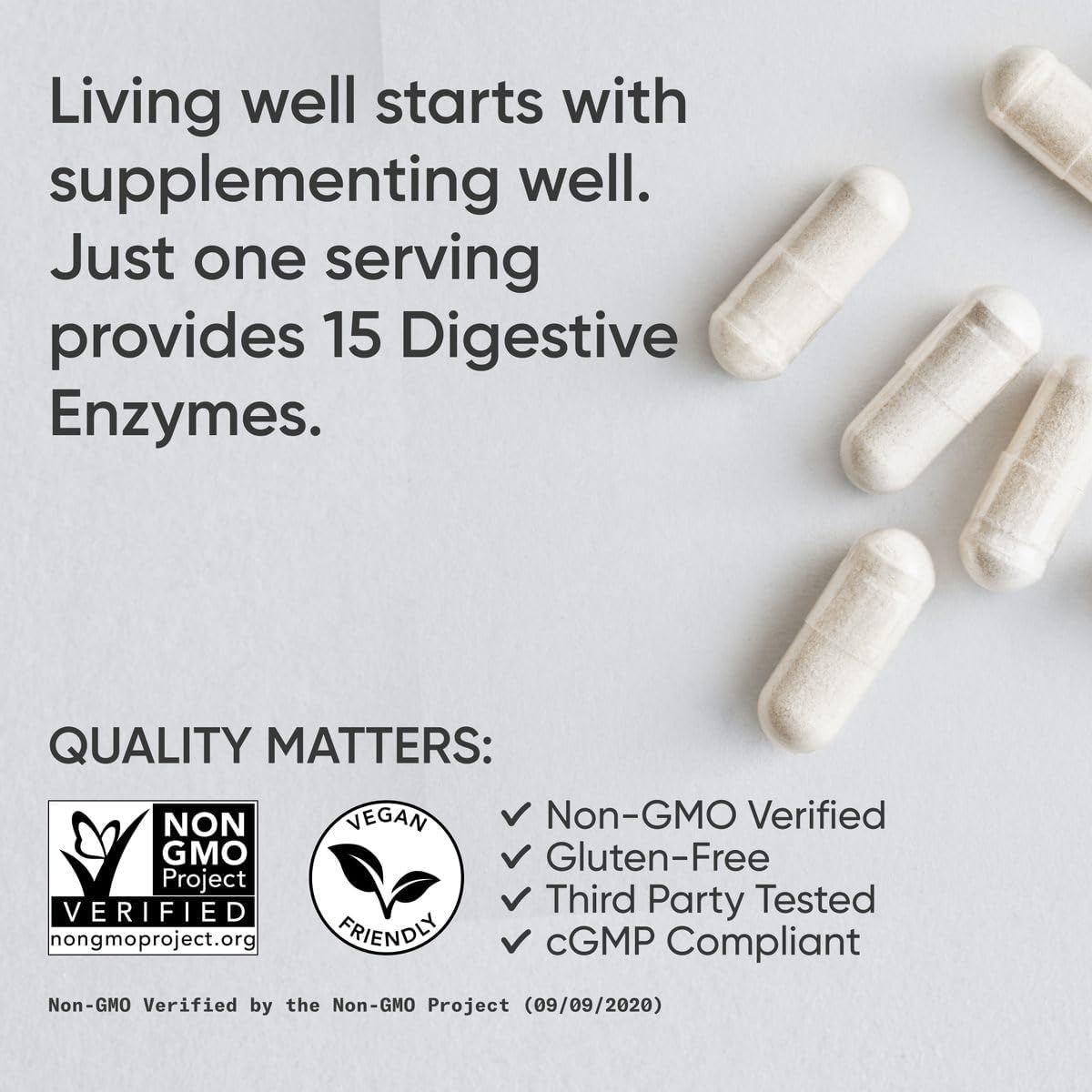 Sports Research Digestive Enzymes with Probiotics & Ginger - Plant Based for Dairy, Protein, Sugar & Carbs - Non-GMO Verified & Vegan Friendly (90 Veggie Capsules) - Nirvana Guru