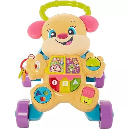 Fisher-Price Baby Toy Laugh & Learn Smart Stages Sis Walker with Educational Music Lights & Activities for Infants Ages 6+ Months Nirvana Guru