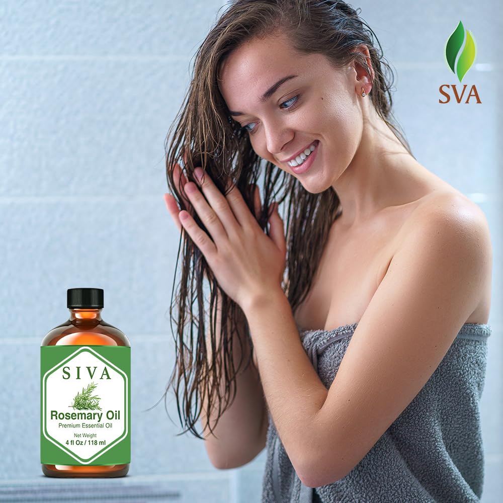 SIVA Lavender Essential Oil - 4 Fl Oz – Natural Lavender Oil - for Diffuser, Face, Skin Care, Aromatherapy, Hair Care, Scalp and Body Massage - with Dropper - Nirvana Guru