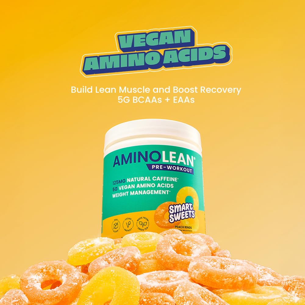 RSP NUTRITION AminoLean Pre Workout Powder, Amino Energy & Weight Management with Vegan BCAA Amino Acids, Natural Caffeine, Preworkout Boost for Men & Women, 30 Serv, Pink Lemonade… Nirvana Guru