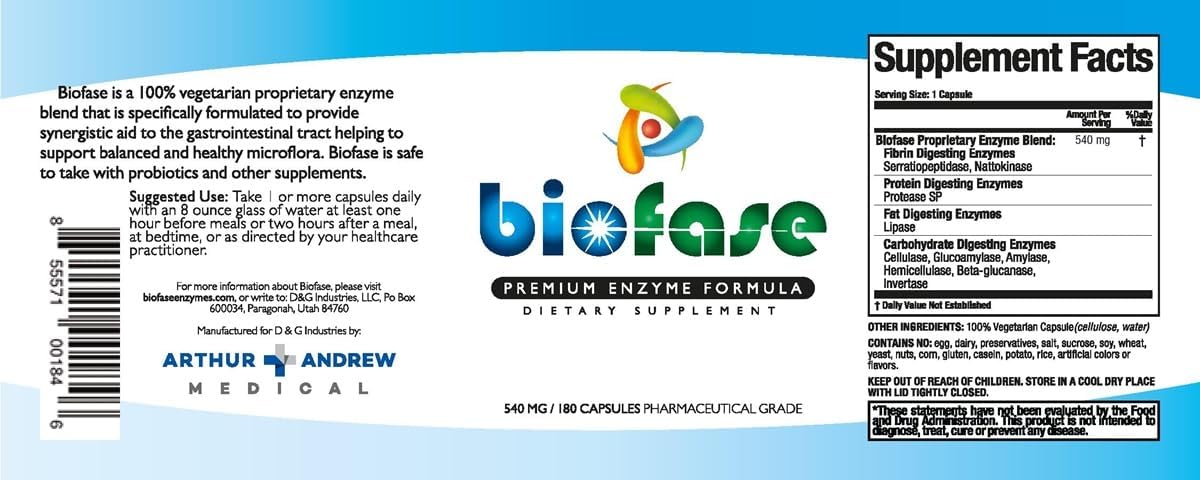 Biofase-Enzyme & Profase-Probiotic Kit - Biofilm Defense, Supports Healthy Digestion & Your Flora Balance - Large Kit Nirvana Guru