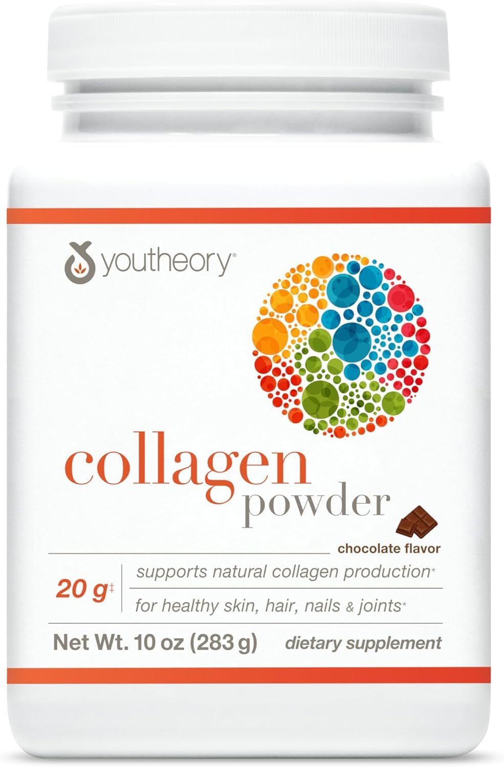 Youtheory Collagen Powder - Premium Collagen Supplement with Vitamin C & Biotin - Healthy Hair, Nails, Skin & Joints* - Hydrolyzed & Highly Absorbable - Dairy & Gluten Free - Unflavored - 10 oz - Nirvana Guru