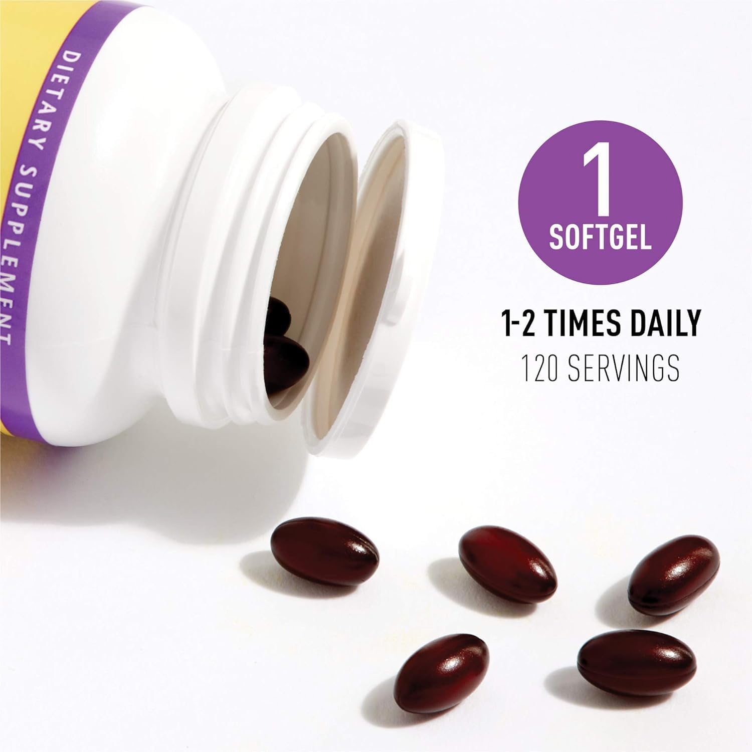 Natural Factors Coenzyme Q10 100 mg, Natural Coenzyme Q10 Supplement for Energy, Heart and Cognitive Support, 120 Softgels - Nirvana Guru