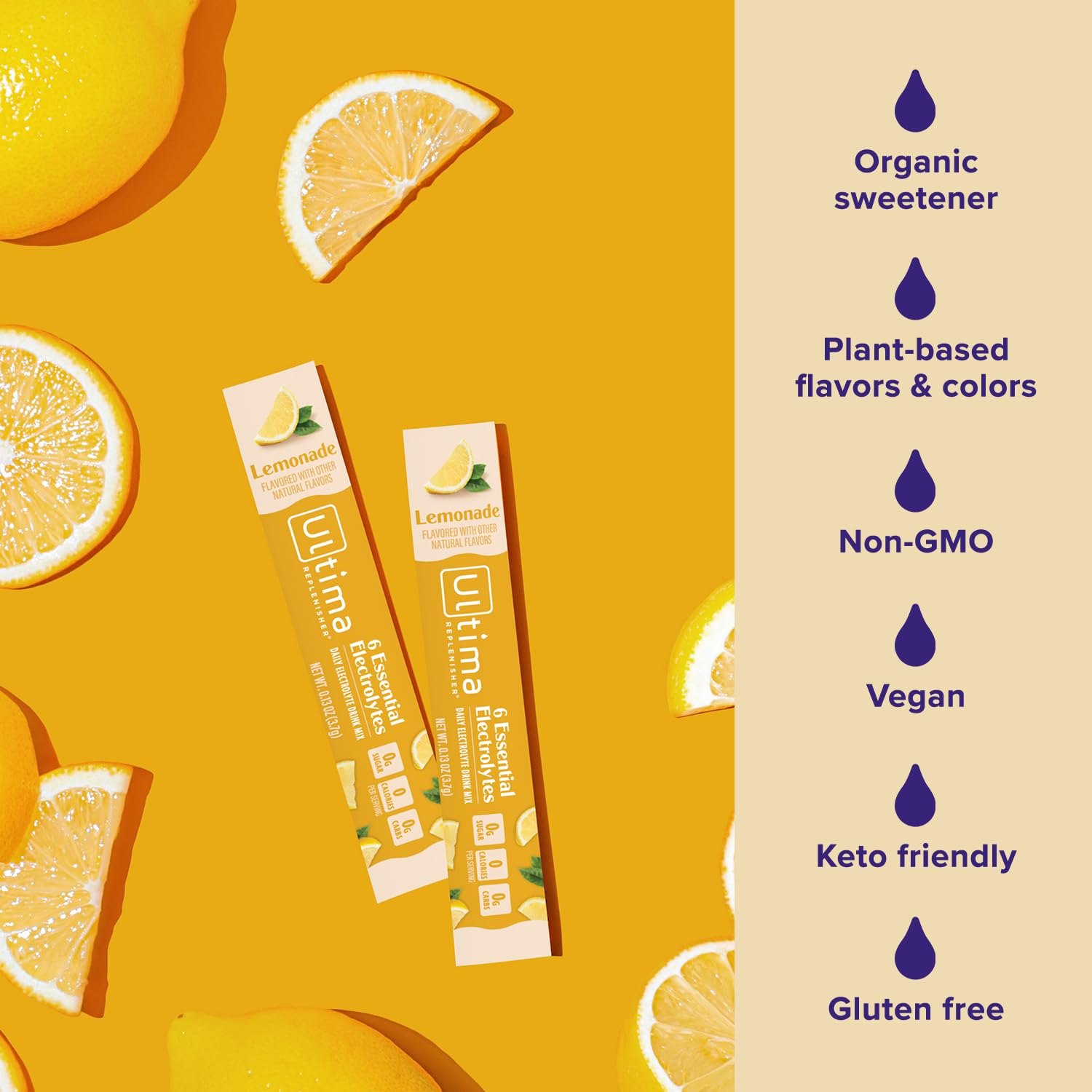 Ultima Replenisher Daily Electrolyte Powder Drink Mix – Sugar Free – Original Variety, 20 Stickpacks – Hydration Packets with 6 Electrolytes and Minerals – Keto Friendly, Vegan, Non-GMO - Nirvana Guru