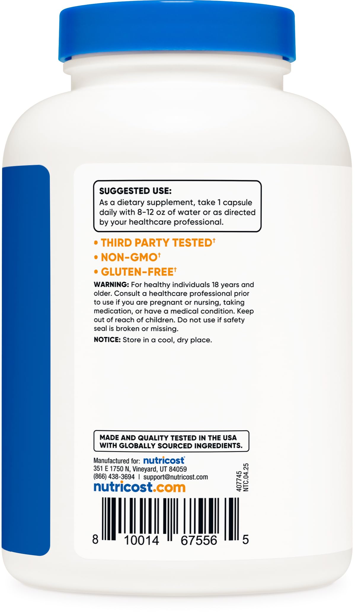 Nutricost Vitamin C with Rose HIPS 1025mg, 240 Capsules - Vitamin C 1,000mg, Rose HIPS 25mg, Premium, Non-GMO, Gluten Free Supplement Nirvana Guru