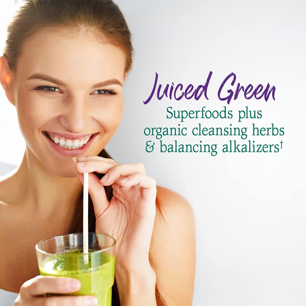 Garden of Life Raw Organic Perfect Food Alkalizer & Detoxifier Juiced Greens Superfood Powder - Lemon Ginger, 30 Servings - Non-GMO, Gluten Free Whole Food Dietary Supplement, Plus Probiotics - Nirvana Guru