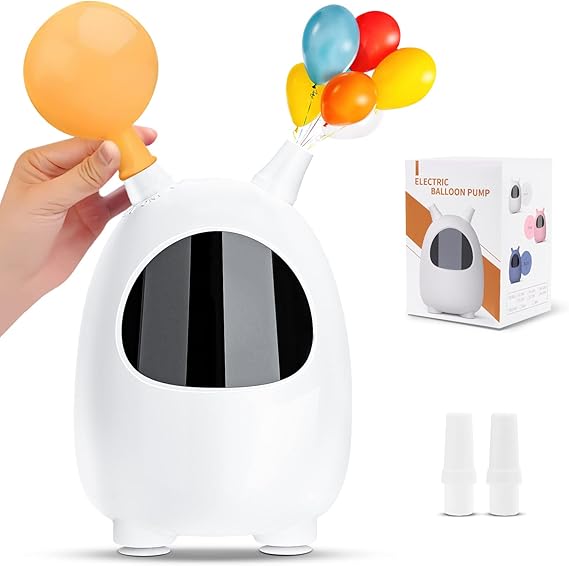 Balloon Pump Electric, SPLAKS Balloons Inflator Air Pump Portable Balloon Blower for Garland Arch, Party Decoration nirvanaguru