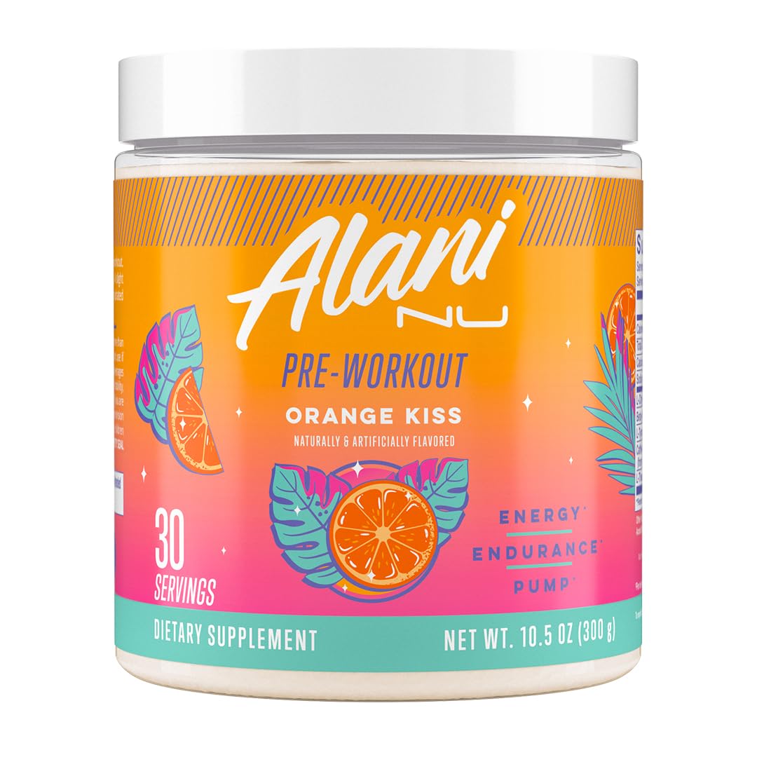 Alani Nu Pre Workout Powder Hawaiian Shaved ICE, Amino Energy Boost, Endurance Supplement, Sugar Free, 200mg Caffeine, L-Theanine, Beta-Alanine, L-Citrulline, 30 Servings Nirvana Guru