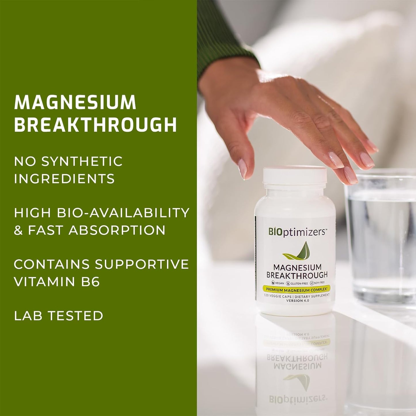 BiOptimizers Magnesium Breakthrough 4.0, (30 Capsules) & Cycle Care, (45 Capsules) - Natural Sleep, Brain, and Menstrual Relief Support Supplement Bundle Nirvana Guru