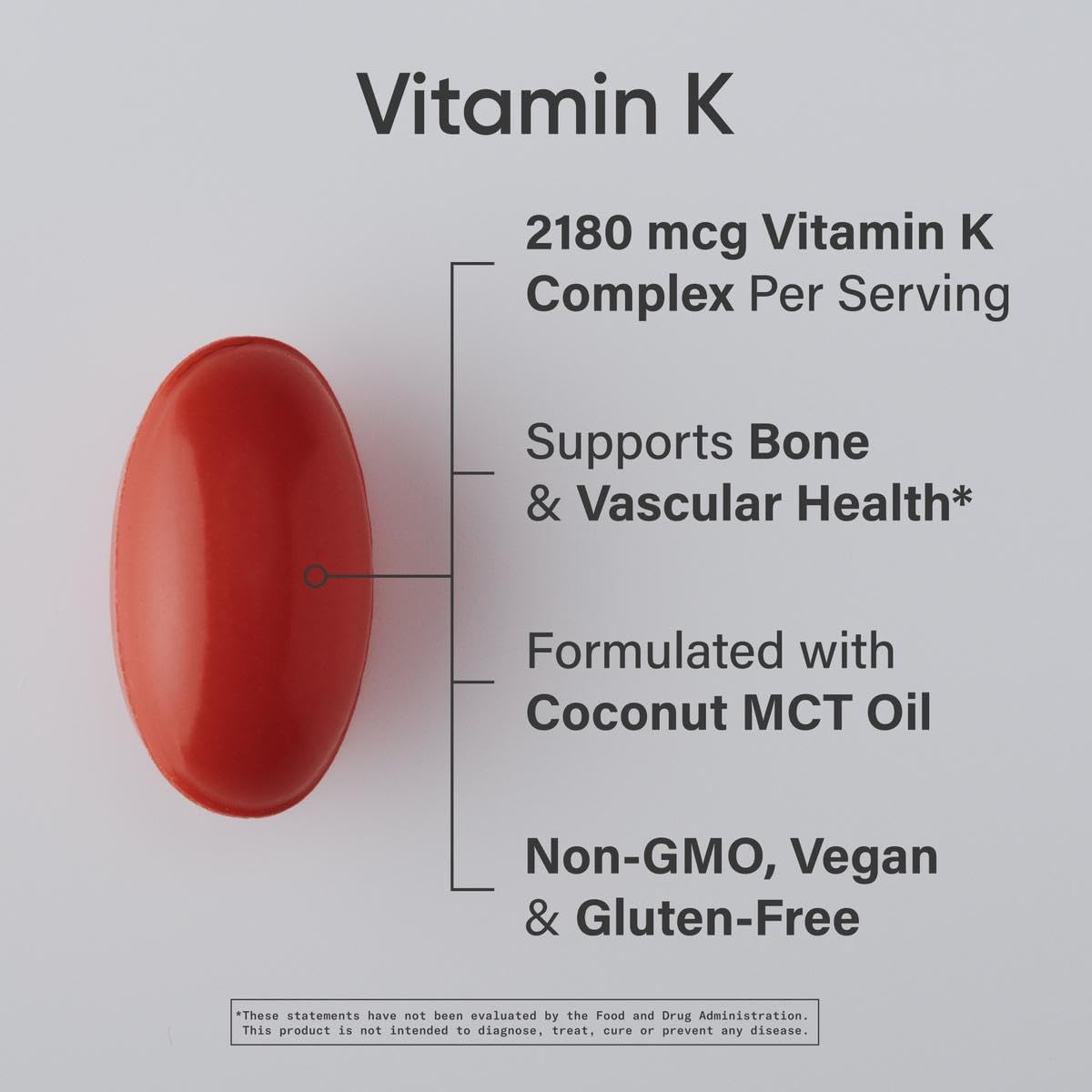 Sports Research Vitamin K2 as MK7 with Organic Coconut MCT Oil | Non-GMO Verified, Vegan Certified (60 Veggie-Softgels) - Nirvana Guru