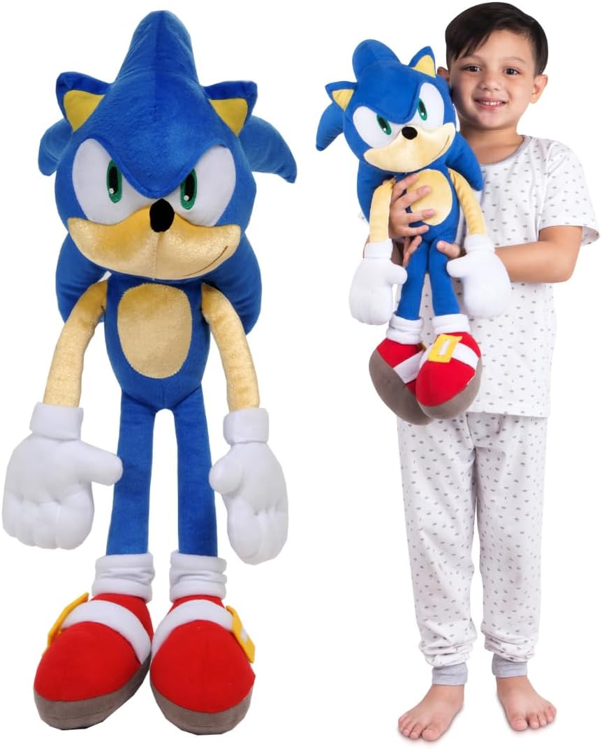 Franco Sonic The Hedgehog Anime Kids Bedding Super Soft Plush Cuddle Pillow Buddy, One Size, (Officially Licensed Product) Nirvana Guru