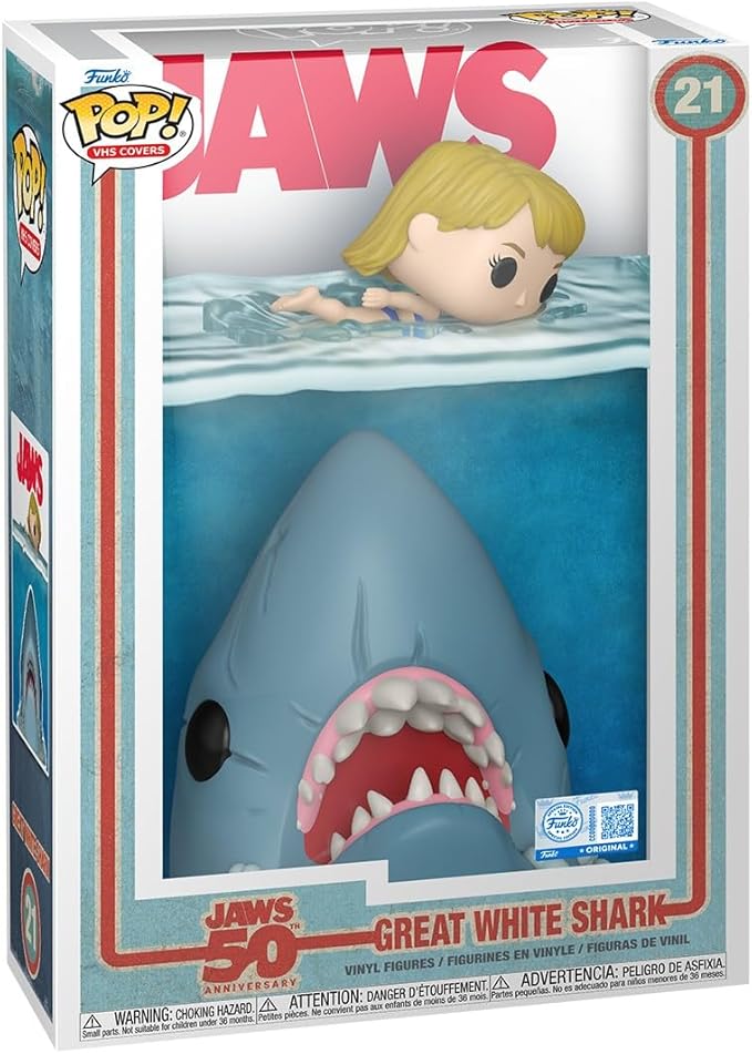 Funko Pop! Comic Cover: Jaws - Collectable Vinyl Figure - Gift Idea - Official Merchandise - Toys for Kids & Adults - Movies Fans - Model Figure for Collectors and Display Nirvana Guru