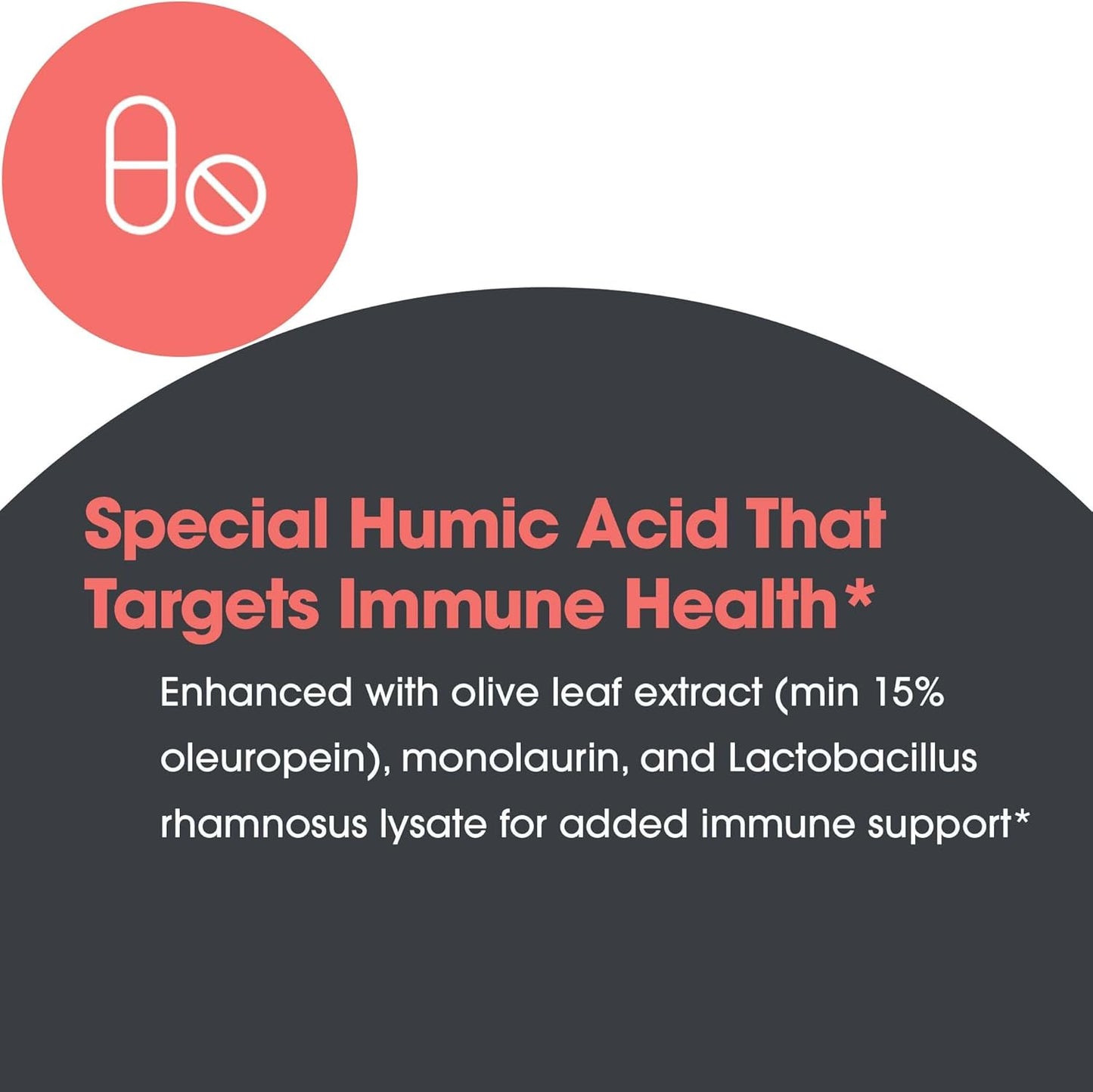 Allergy Research Group Humic-Monolaurin Complex - Immune System Support, Humic Acid Supplements, with Olive Leaf, Vegetarian Capsules - 120 Count Nirvana Guru