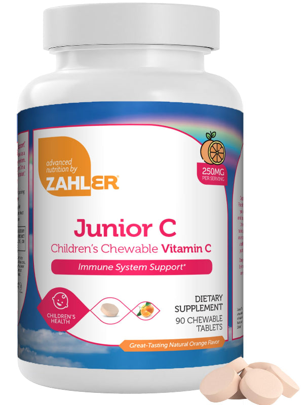 Zahler Junior C Advanced Chewable Vitamin C for Kids - Immune Support Kids Vitamins in Delicious Orange Flavor - Kosher Kids Vitamin C for Immunity - Vitamin C Chewable Antioxidant - (180 Count) - Nirvana Guru