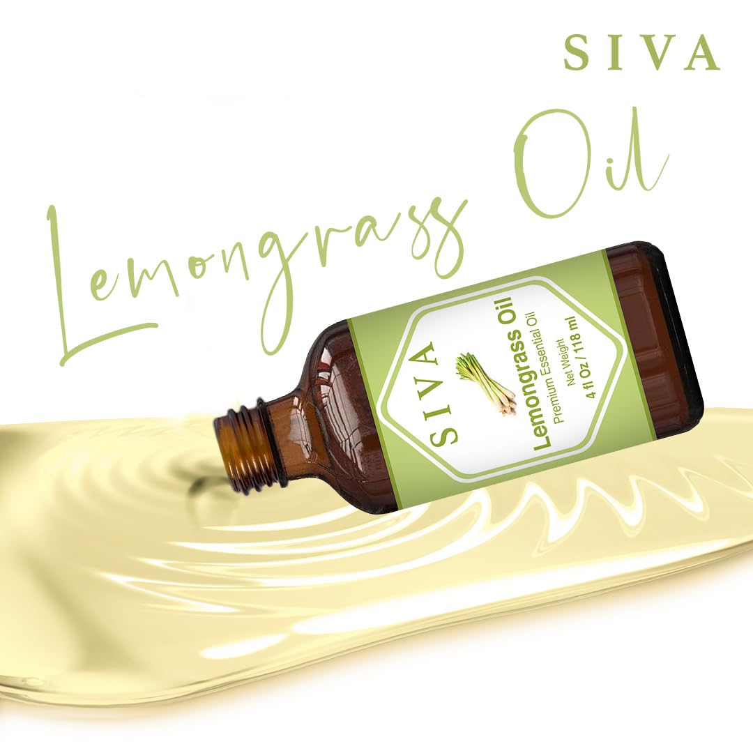 SIVA Lavender Essential Oil - 4 Fl Oz – Natural Lavender Oil - for Diffuser, Face, Skin Care, Aromatherapy, Hair Care, Scalp and Body Massage - with Dropper - Nirvana Guru
