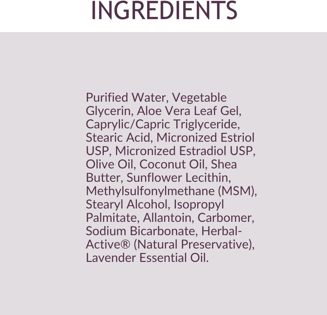 BioLabs PRO Natural Bioidentical 2.5 Estro Cream, Combo For Women Two-Month Supply (Lavender-3oz) Nirvana Guru