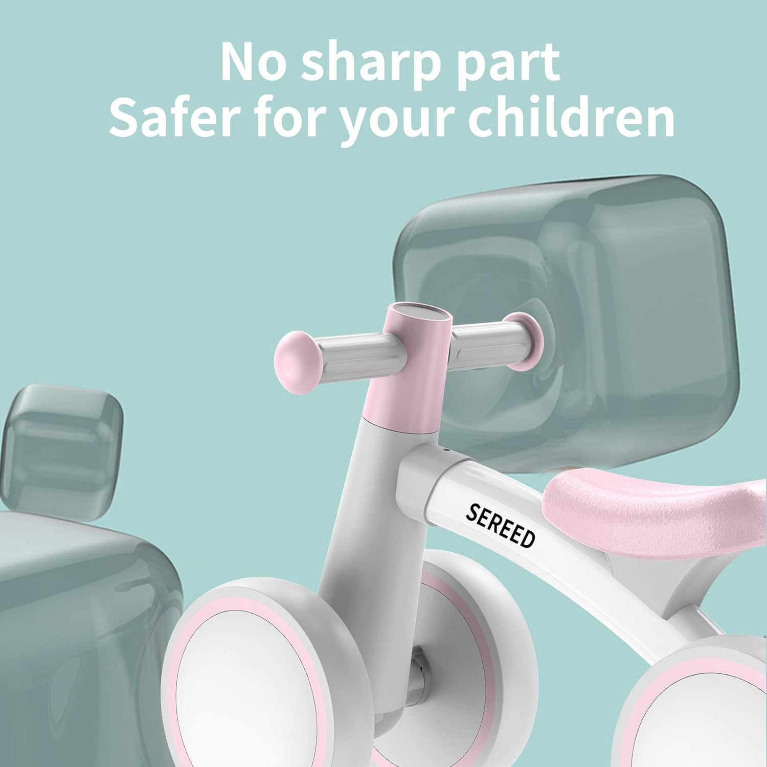 SEREED Baby Balance Bike for 1 Year Old Boys Girls 12-24 Month Toddler Balance Bike, 4 Wheels Toddler First Bike, First Birthday Gifts Nirvana Guru