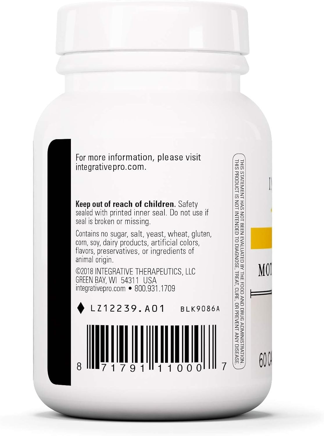 Integrative Therapeutics Motility Activator - Supports Gastrointestinal Motility and Transport* - Gut Health Support for Men and Women with Ginger Root and Artichoke Leaf Extract* - 60 Capsules - Nirvana Guru