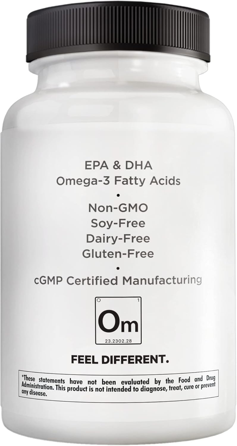 Amen Omega-3 Supplement - 1500mg High-Potency Daily Omega 3 - EPA and DHA Fatty Acids Fish Oil - 45-Day Supply - Fatty Acid Supplements - Fish Oil Pills - Non-GMO - 90 Soft Gels Capsules Nirvana Guru