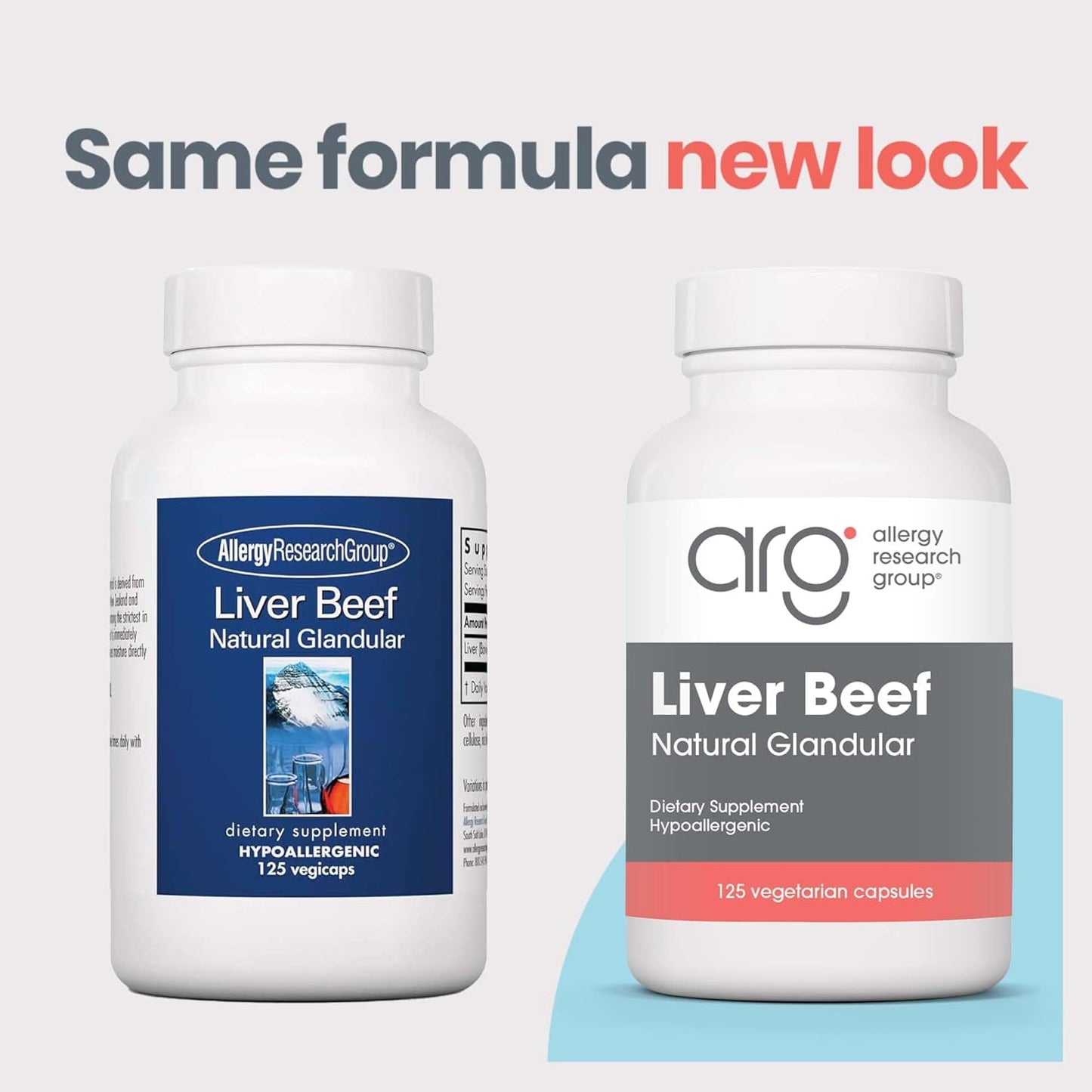 Allergy Research Group Beef Liver Supplement - Liver Function Support, Grass-fed Beef Liver Capsules 1000mg, Glandular Beef Liver Vitamins - 125 Count Nirvana Guru