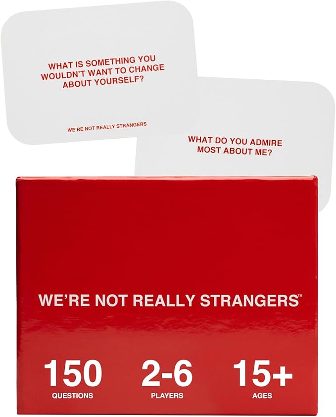 WE'RE NOT REALLY STRANGERS Card Game - 150 Conversation Cards for Couples, Friends, and Strangers - Icebreakers for Game and Date Nights, & Parties - Games for Adults and Teens, Ages 15+, 2-6 Players Nirvana Guru