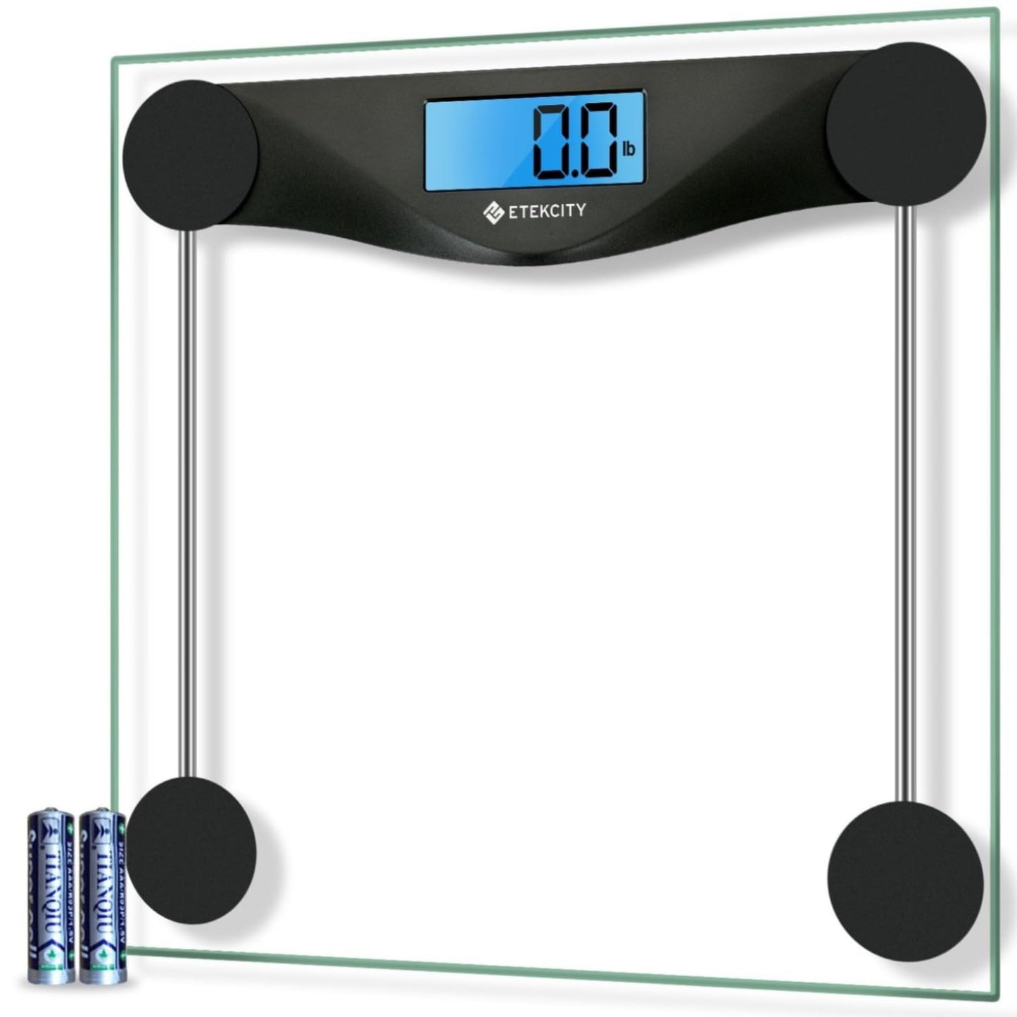 Etekcity Digital Body Weight Bathroom Scale, Large Blue LCD Backlight Display, High Precision Measurements,6mm Tempered Glass, 400 Pounds Nirvana Guru