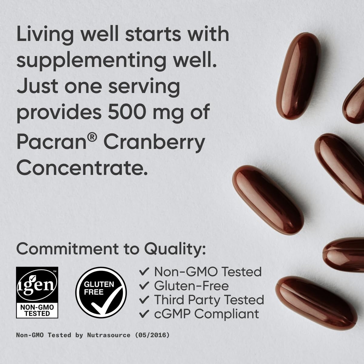 Sports Research Cranberry Fruit Complex Supplement - Softgels for Urinary Tract Health Support - Equal to 25,000mg of Cranberries, Made with Pacran & Vitamins C & E - Non-GMO & Gluten Free - 90 Count - Nirvana Guru