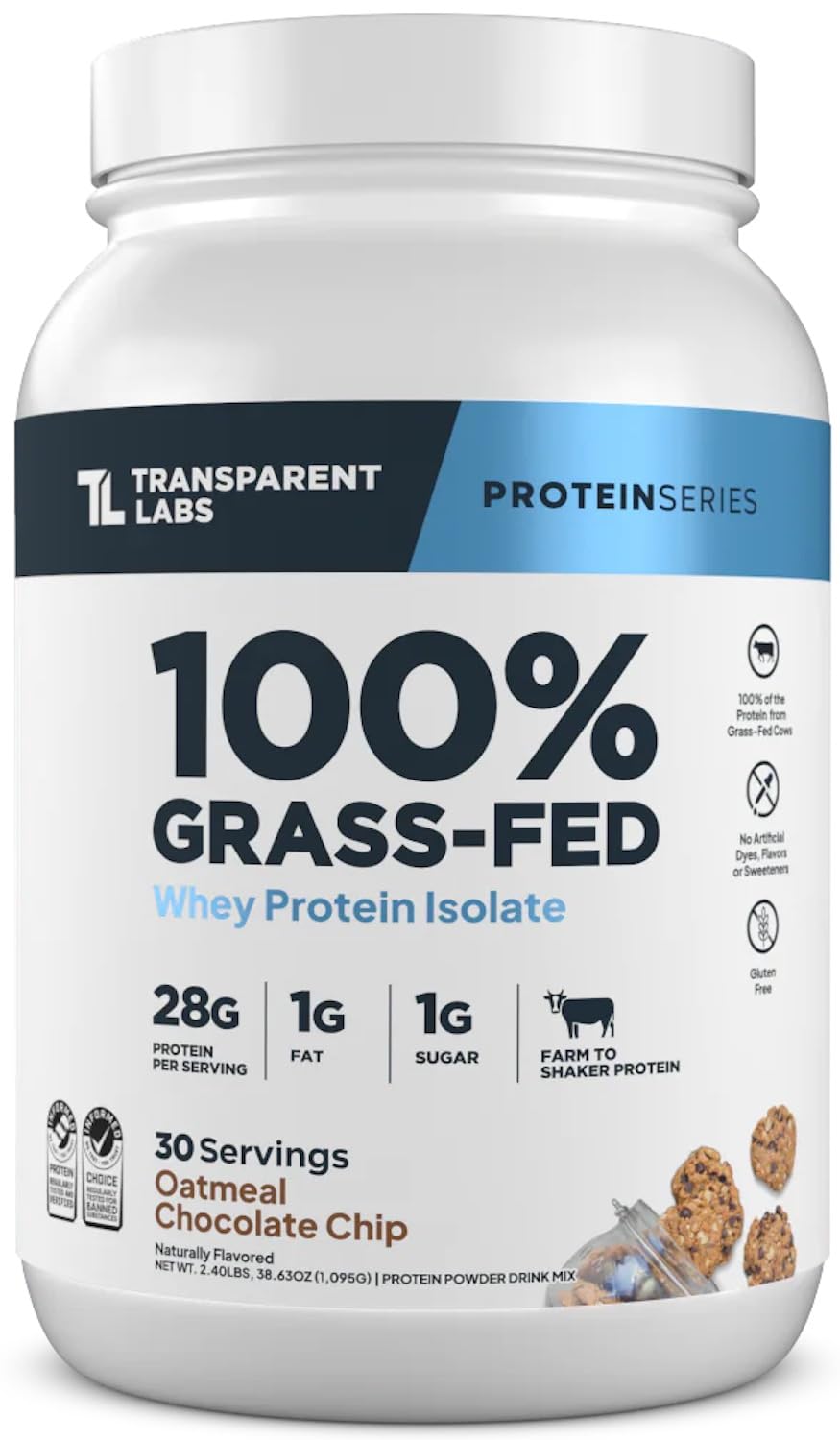 Transparent Labs Grass-Fed Whey Protein Isolate - Naturally Flavored, Gluten Free Whey Protein Powder with 28g of Protein per Serving & 9 Amino Acids - 30 Servings, Milk Chocolate Nirvana Guru