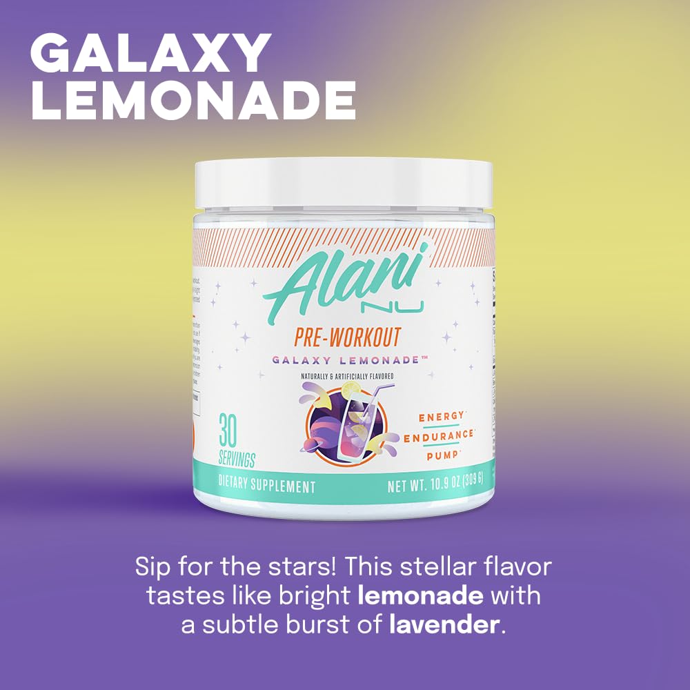 Alani Nu Pre Workout Powder Hawaiian Shaved ICE, Amino Energy Boost, Endurance Supplement, Sugar Free, 200mg Caffeine, L-Theanine, Beta-Alanine, L-Citrulline, 30 Servings Nirvana Guru