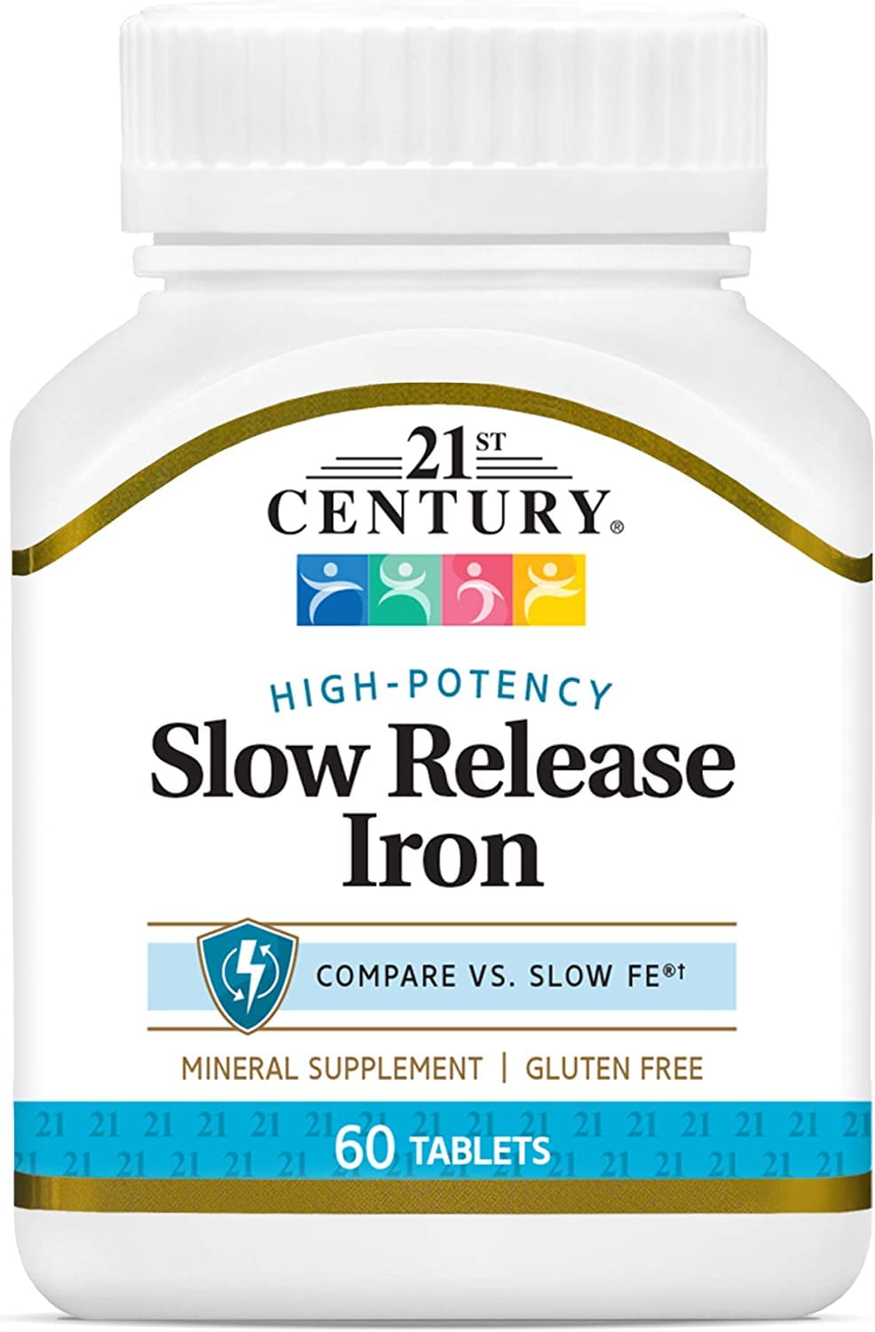 21st Century Slow Release Iron Tablets, 60 Count Nirvana Guru