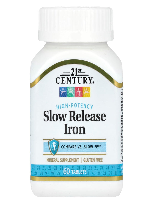 21st Century Slow Release Iron Tablets, 60 Count Nirvana Guru