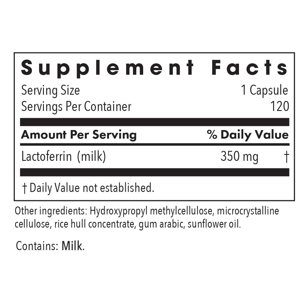 Allergy Research Group Laktoferrin Supplement - Lactoferrin Supplements 350mg, Bovine Colostrum, Immune Peptide, Iron Supplements, Vegicaps - 90 Count Nirvana Guru